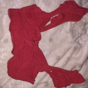 Red crop top